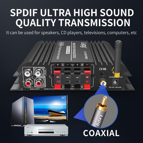 Kompakt Verstärker 4.1CH: 232W, 20Hz-20KHz & Bluetooth 5.0 - Bild 8 von 16