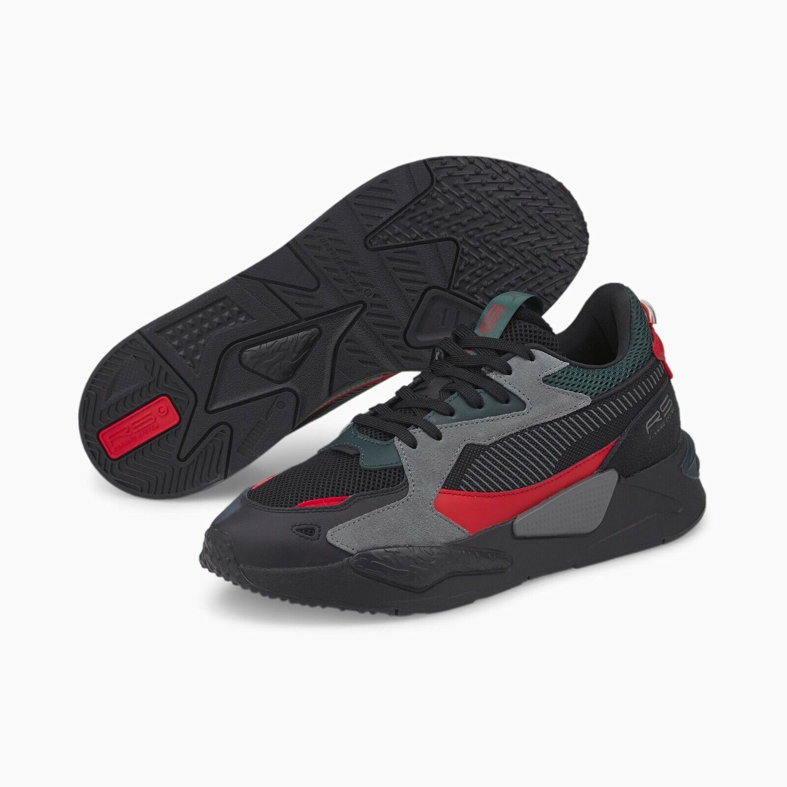 Puma RS-Z Shoes LifeStyle Sneakers Black/Castlerock/Urban Red 381640-08 US  4-12