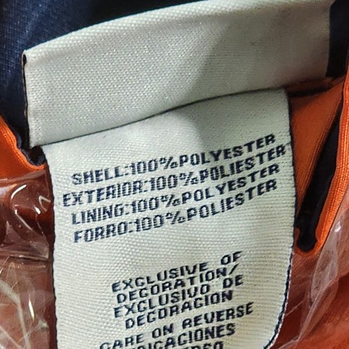 Pro Edge Men's Quarter Zip Orange And Navy Blue Windbreaker "ILLINI" - Picture 14 of 14