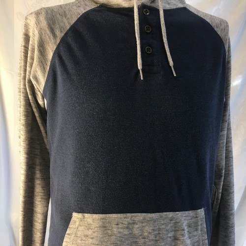 Kolby Hoodie Hoodie Sweatshirt Size Med Navy Blue Gray Active Skate Surf - Picture 4 of 22