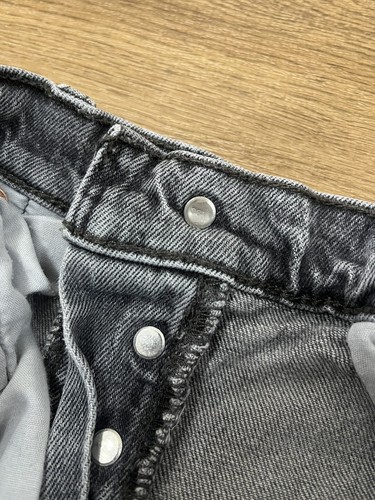 Levis 501 Jeans Grey Denim Regular Straight Womens W28 L26 - Picture 10 of 14