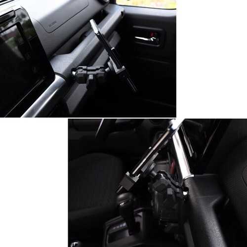 Soporte de teléfono móvil de aleación para montaje en automóvil para Suzuki Jimny 2/4 puertas 2019+ - Imagen 10 de 14
