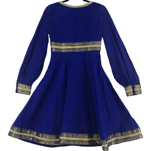 Neetam Kleid Damen S Lila Gold Hexenfee Goth Old Money Silvester Party - Bild 7 von 10