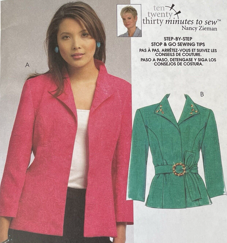 Chaquetas McCall's M5668 Misses patrón de costura 2008 talla 8 10 12 14 16 18 20 sin cortar - Imagen 2 de 5