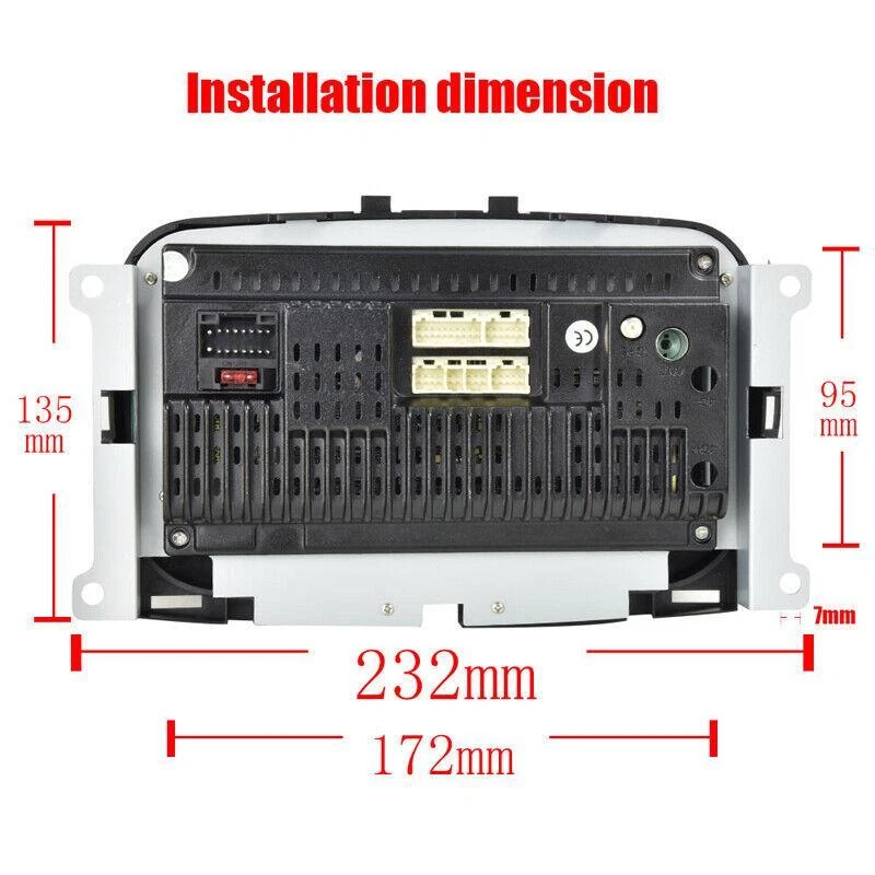 7" Android 10.0 1+16GB Car Radio Stereo GPS Nav Wifi Player Fit for Fiat 16-2019 - Image 3 of 4