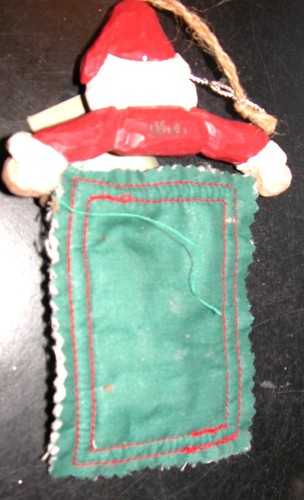 Midwest/Cannon Falls, Eddie Walker ornament 53172 Santa quilter, 2003, sewing - Picture 3 of 3