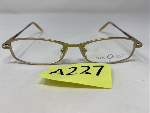 Nine West NW212 0ED3 48-17-130 Gold Italy Vollrand Brille Brillengestell A227 - Bild 8 von 8