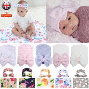 Newborn Swaddle Blanket Baby Boys Girls Sleeping Bag Wrap Headband Cloth Cute UK