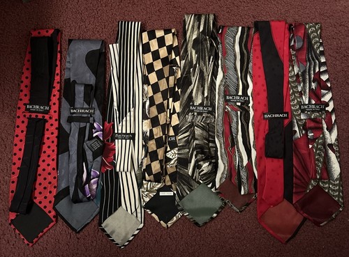 Konvolut 8 BACHRACH 100% Seide Krawatten Handmade in Italy Vintage Krawatte - Bild 4 von 9