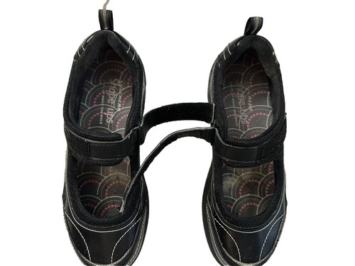 Scarpe a dondolo Skechers Shape Ups nere Mary Janes tonificanti taglia 7 - Foto 7 di 13