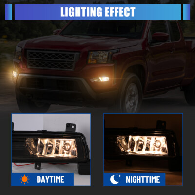 For 2022 2023 2024 2025 Nissan Frontier Fog Lights Front Bumper