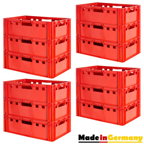 Fleischkiste Stapelkiste E2 Fleischerkiste Eurobox Metzgerkiste Rot Kingpower - Bild 38 von 55