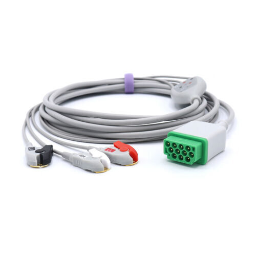 2 Stück passend für GE Healthcare Datex Ohmeda 11 Pin einteilig EKG/EKG Kabel Clip - Bild 12 von 12