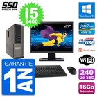 PC Dell Optiplex 990 SFF Bildschirm 27 " i5-2400 RAM 16Go SSD 240Go Windows 10