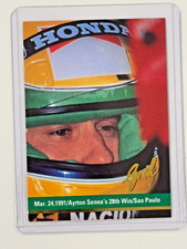 1992 Grid Motorcard Formula 1 F1 Ayrton Senna #188 HOF
