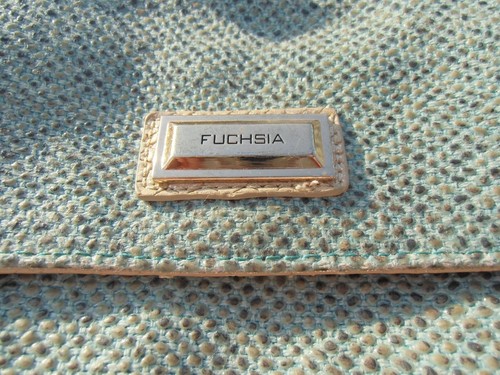 Marke: Fuchsia kleine Umhängetasche /Clutch Blau/Grünton schimmernd - Bild 5 von 16