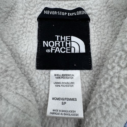 The North Face Jacket Adult S Blue Sherpa Fleece Logo Womens Full Zip - Picture 3 of 8
