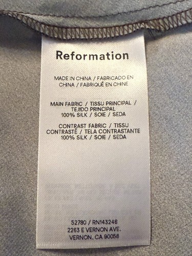 Abito in seta Kailyn Reformation $298 | Studio | Taglia 4 - Foto 10 di 12