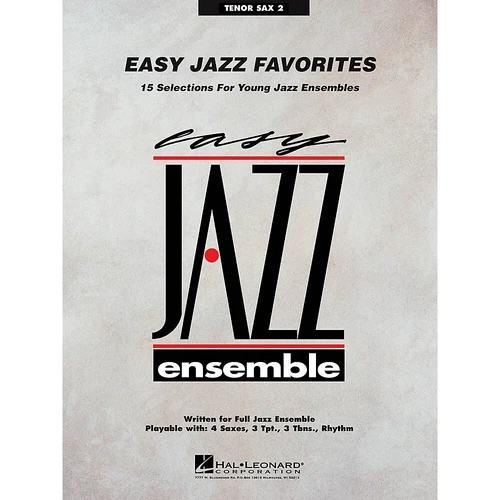 Easy Jazz Favorites - Tenor Sax 2 Jazz Band Level 2 Composed by Various