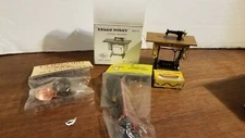 Lot (3) VTG Dollhouse Miniatures - Vacuum - Chafing Dish - Sewing Machine - NIB