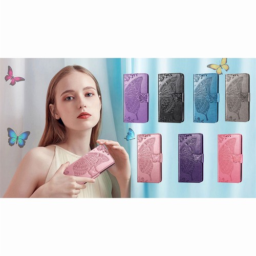 For TCL 40 30 SE Nothing Doogee Embossed Phone Case Flip Wallet Leather Cove - Picture 2 of 56