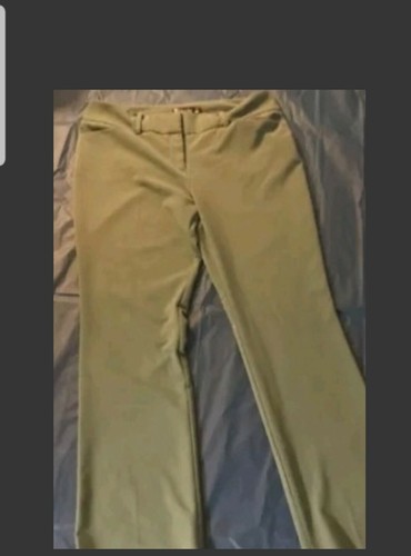 New York & Company Pants Size 10 Flat Front with Pockets Olive Green  - Picture 1 of 6