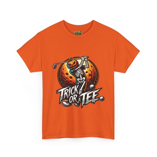 Trick or Tee Golf T-Shirt Halloween Golf Shirt Divertente Golf Costume Spettrale - Foto 3 di 13
