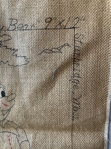 Rug Hooking Pattern Burlap “Honey Bear” Pearl McGown 9x12” For Sturbridge P1776J - Picture 3 of 5