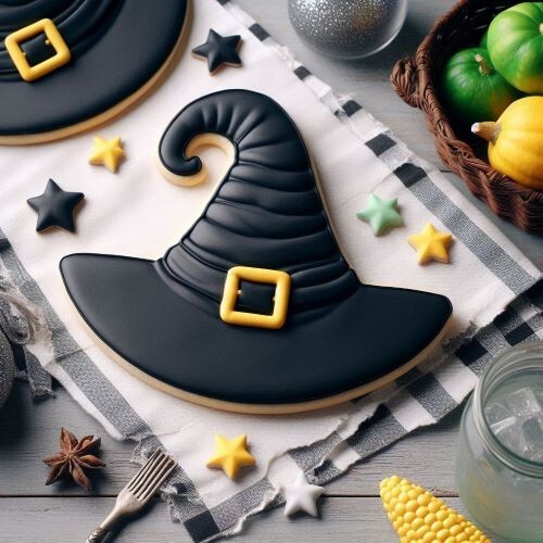 Witches Wizard Witch Hat 5'' Cookie Cutter Metal Fall Halloween - Picture 11 of 13