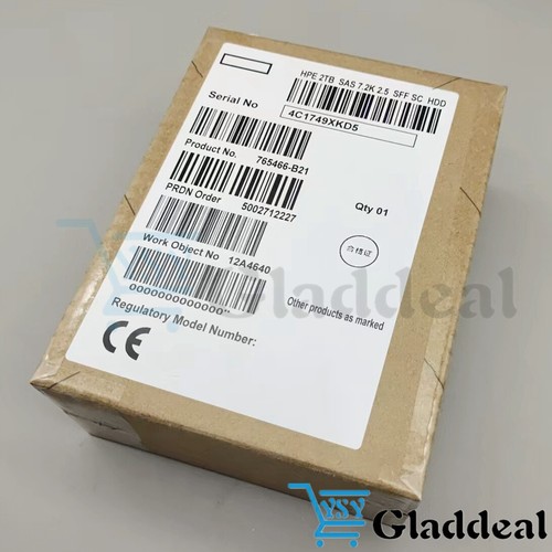 New 765466-B21 HPE 2TB 12G SAS 7.2K RPM 2.5" 512E HDD 765873-001 765452-002 - Picture 5 of 12