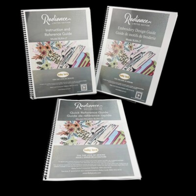 Baby Lock Radiance BLRA-LT Limited Edition 3 Book Bundle: Instructions, Design