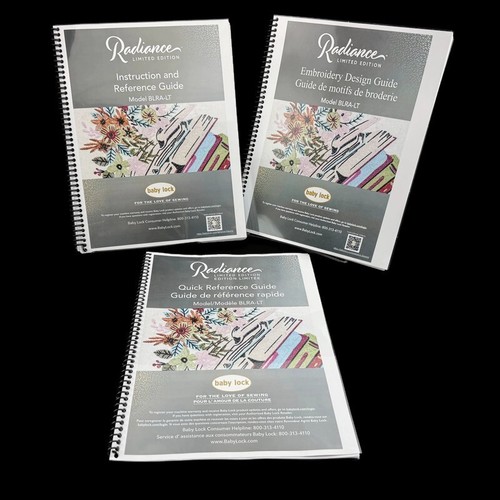 Baby Lock Radiance BLRA-LT Limited Edition 3 Book Bundle: Instructions, Design - Picture 1 of 14