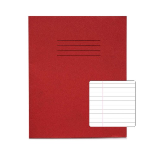 RHINO 8 x 6.5" Exercise Books, 48-Page, 8mm Lined + Margin, 9 Colours, 10-Pack - Picture 26 of 31
