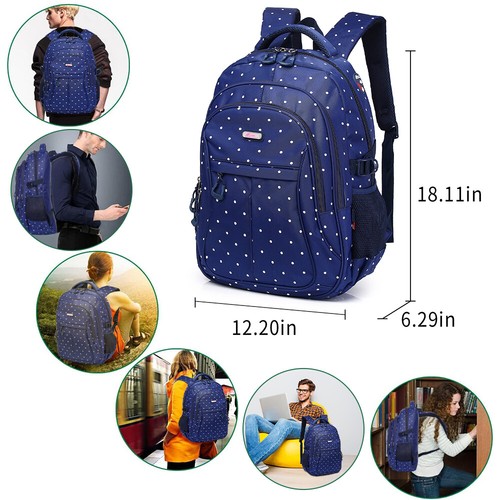 Men Women Travel Backpack Camping Laptop Hiking School Book Bag Large Backpack - Picture 15 of 21