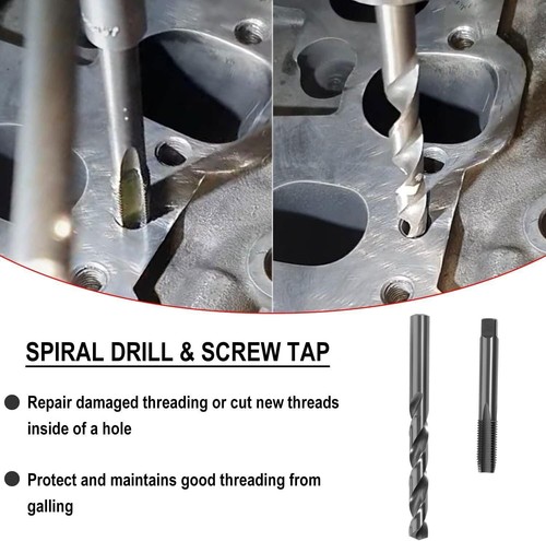 1420 Head Thread Bolt Repair Tool Kit for Toyota 11.5mm x 1.5 Engine - Foto 4 di 7