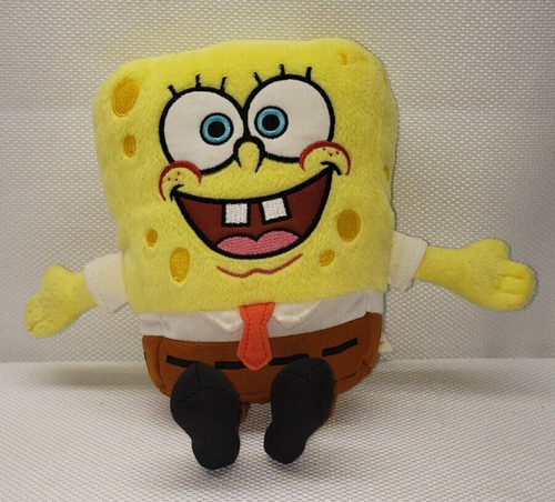 Sponge Bob Squarepants Plush 9" Yellow Sponge Cartoon Nickelodeon Toy Figure
