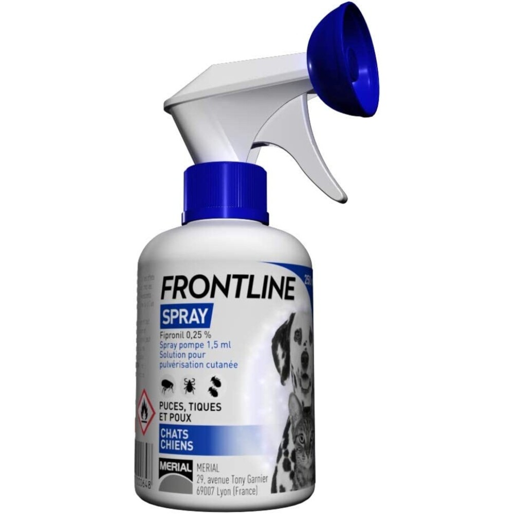 Spray Antiparasitaire Express Frontline : antiparasitaire chat