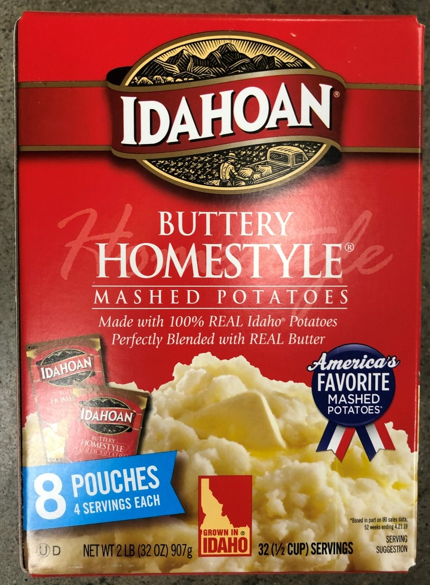 Idahoan Buttery Homestyle Mashed Potatoes 32 oz 8 pack Instant