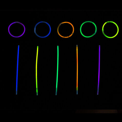 500Pcs 8" Glow in the Dark Glow Sticks Bulk Bracelet Necklace Party Favor - Picture 10 of 12