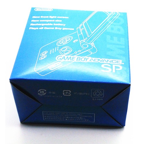 Caja de Game boy advance SP azul, GBA SP, embalaje de cartón - Imagen 4 de 4