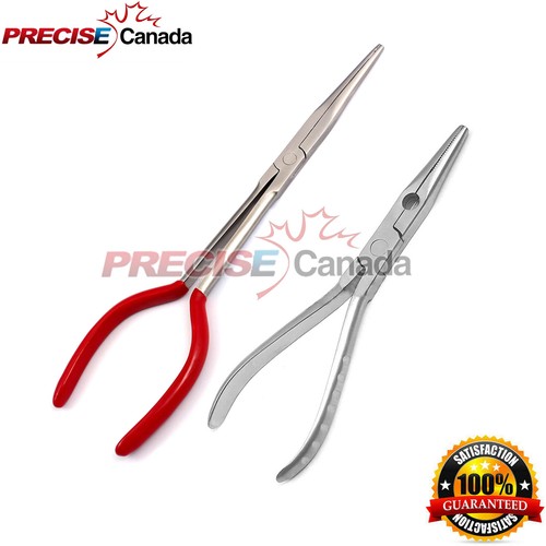 2er Set Fischer Langnadel Nase Zange 11" & 8" Fisch Haken Entferner & Schneider - Bild 1 von 3