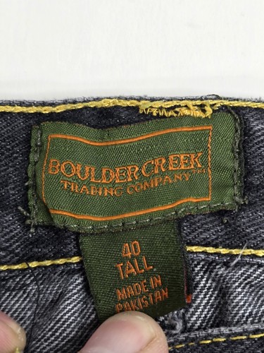 Boulder Creek Shorts Mens 40 Tall Denim Cargo Carpenter Elastic Waist Summer - Picture 4 of 8