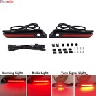 Black/Red LED Saddlebag Latch Lights For 14-22 Harley Road Street Glide Touring