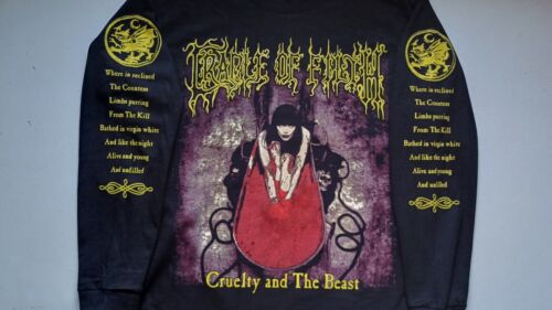 Camiseta Cradle of Filth Cruelty Beast Manga Larga Negro Metal Dimmu Borgir - Imagen 3 de 4