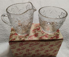Vtg Princess House Fantasia 3 Piece Crystal Sugar and Creamer Set  Made In USA