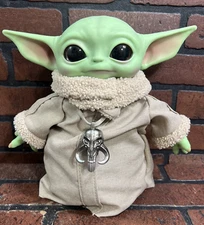Plush Star Wars Baby Yoda Grogu 11"  Mandalorian Doll Beanbag Bottom 2019 Mattel