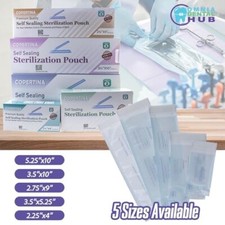 Autoclave Self Seal Sterilization Pouches with Dual Indicators for Dental Tools