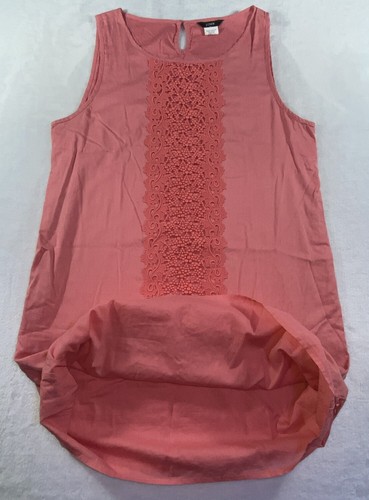 J Crew Kleid Damen klein rosa Etuikleid Häkelspitze ärmellos Mini Tunika Freizeit - Bild 10 von 20