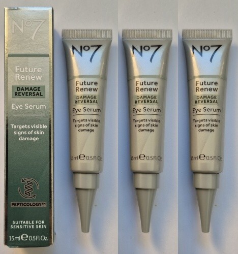 Restore & Renew No7 Future Renew Damage Reversal Eye Cream 3 x 15ml UK Stock - Picture 1 of 1
