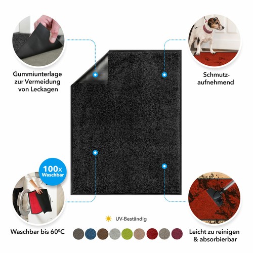 Schmutzfangmatte Performa XXL Sauberlaufmatte Fußmatte Fußabtreter viele Farben - Bild 29 von 72